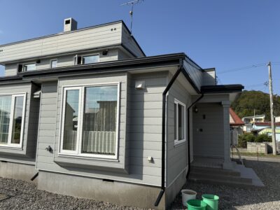 豊頃町　H様邸　雨樋取り付け工事