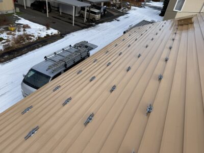 芽室町　E様邸　雪止め設置工事